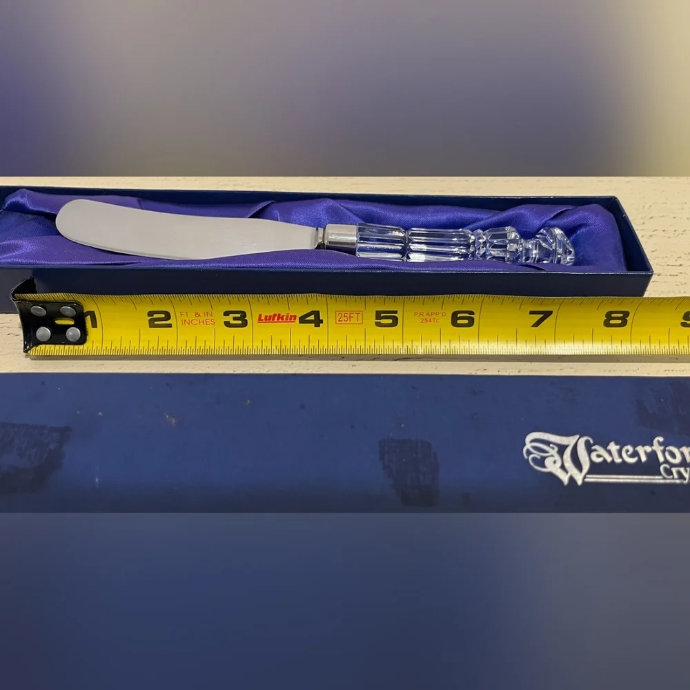 Waterford Crystal Lismore Butter Knife Vintage New